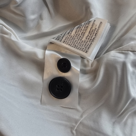 H&M Gray Single Breasted Button Blazer Suit Jacket L - Picture 6 of 7